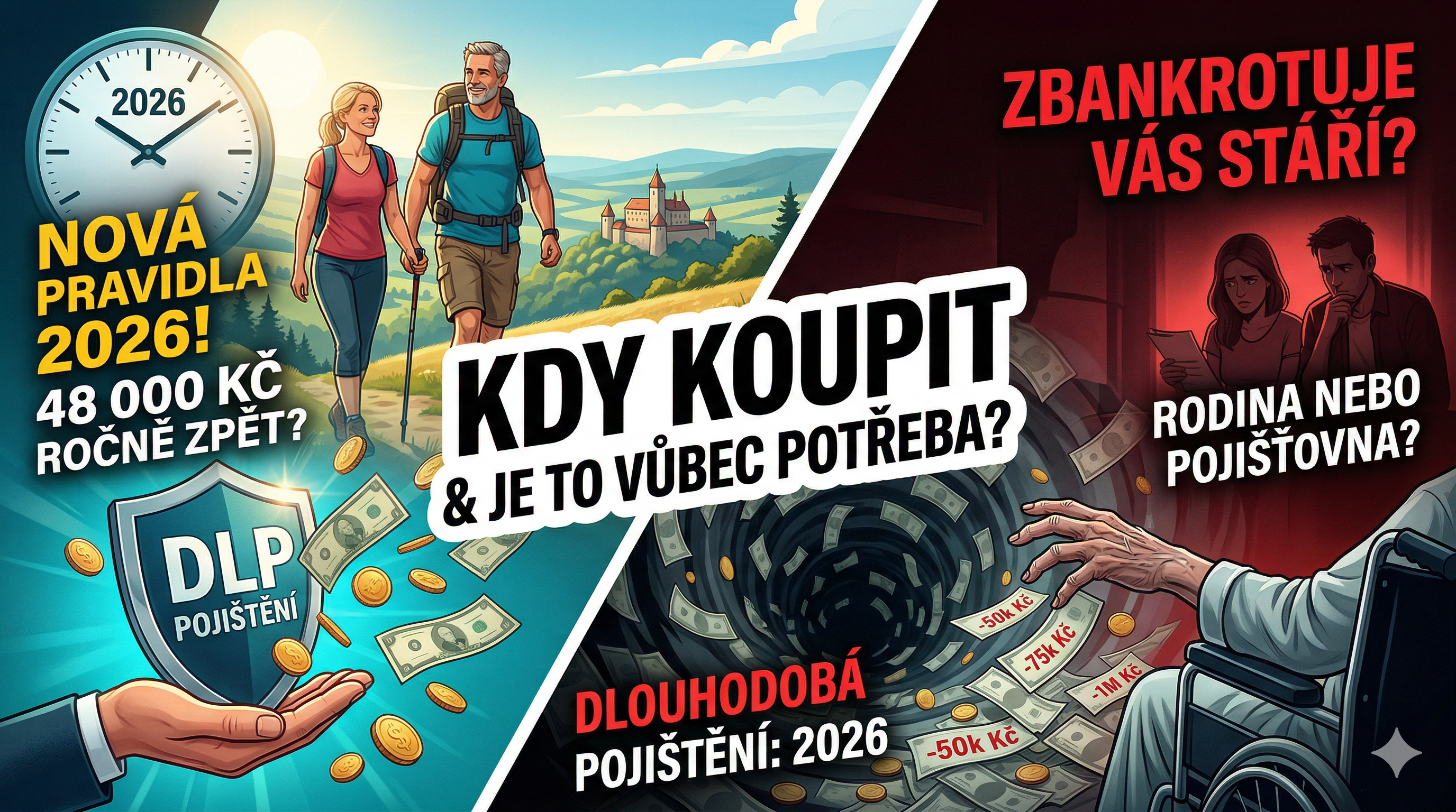 Pojištění dlouhodobé péče v Česku 2026: Kdy koupit a je vůbec potřeba?